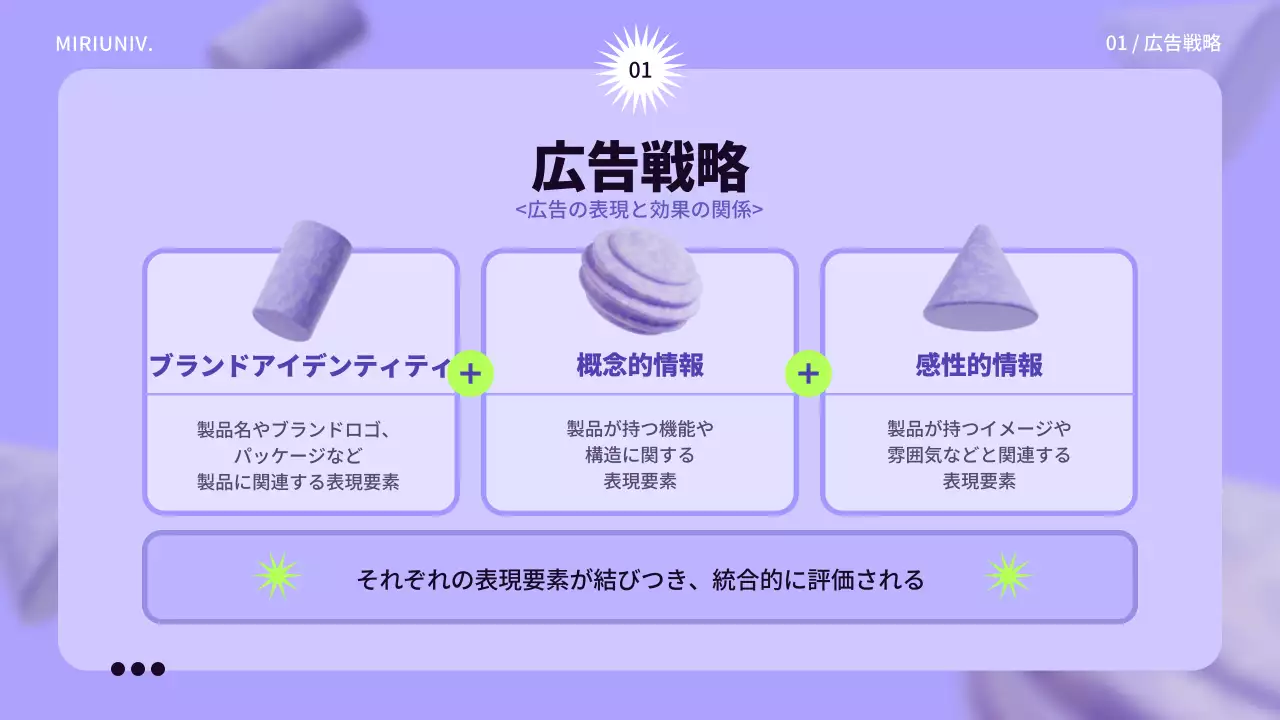 紫 モダン 広告 プレゼンテーション