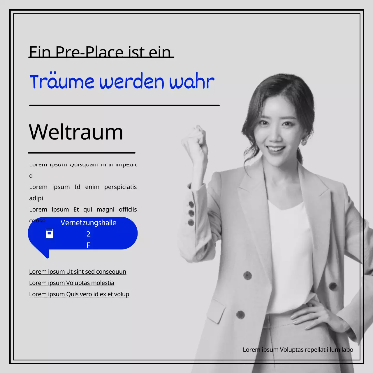 Einführung des Prestore-Raums, der das Image der blauen Jugend hervorhebt