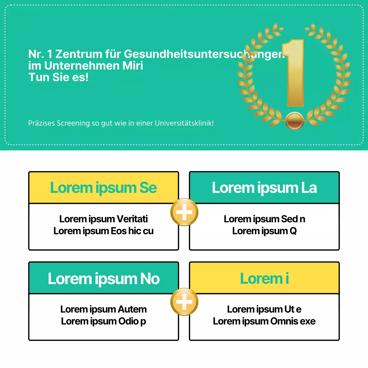 Minze und gelbe erweiterte GesundheitskarteNews