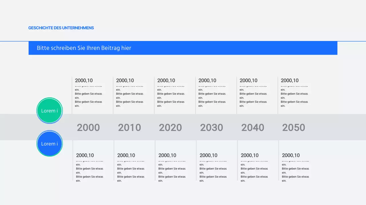 Einfache Geschäftsberichte in Blau