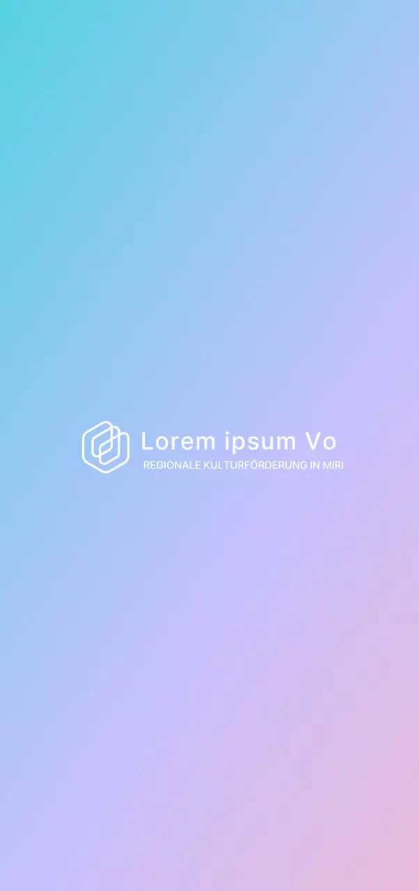 Werbung für ein institutionelles Festival mit einem blau-violetten Farbverlauf im Hintergrund