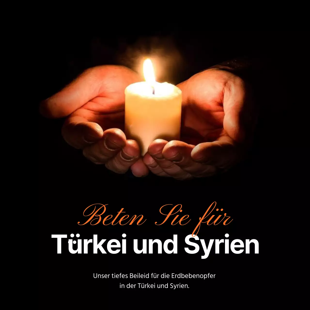 Erdbebentrauer mit schwarzem, sauberem Fotoschwerpunkt