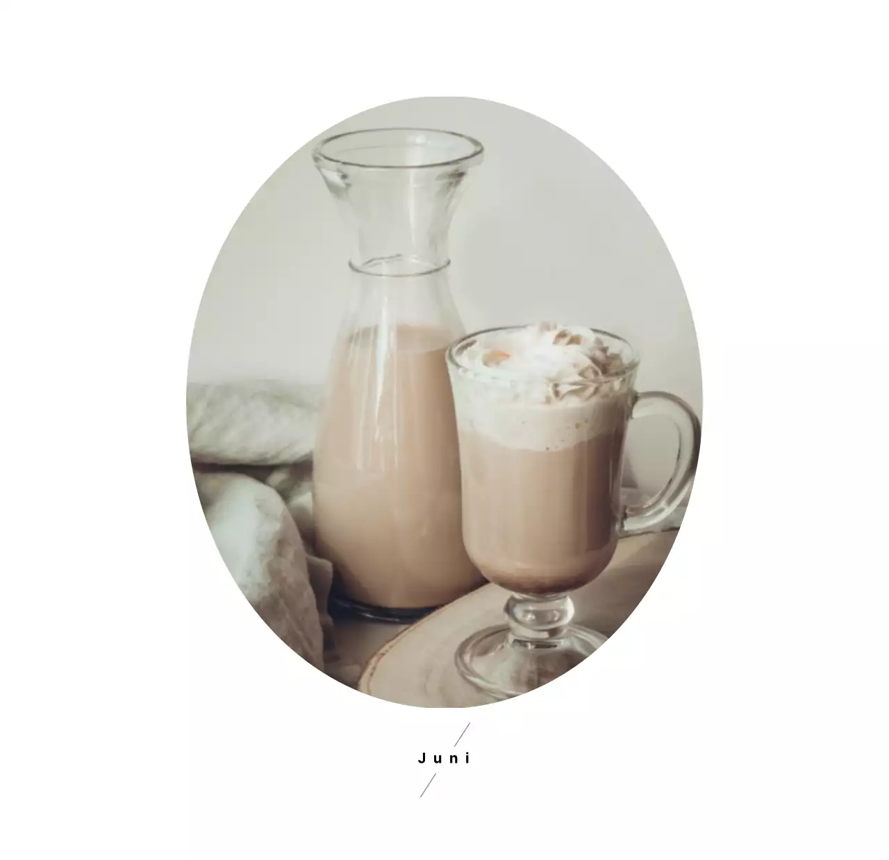 Weißes einfaches Kaffee Foto Tischkalender für Cafe