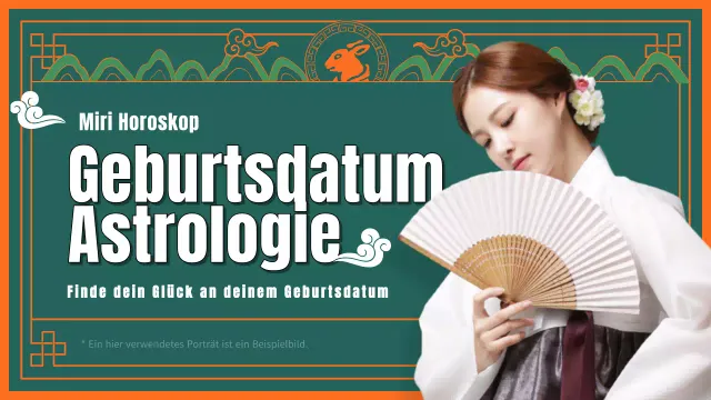 Mehrfarbig grün Traditionelles intensives Neujahrshoroskop