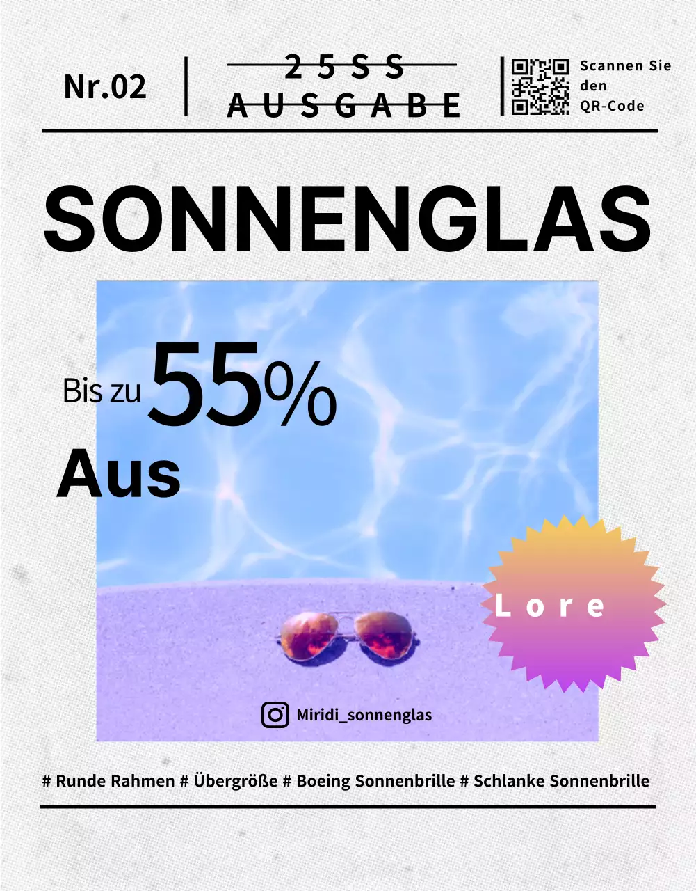 Sonnenbrillen Detailseite