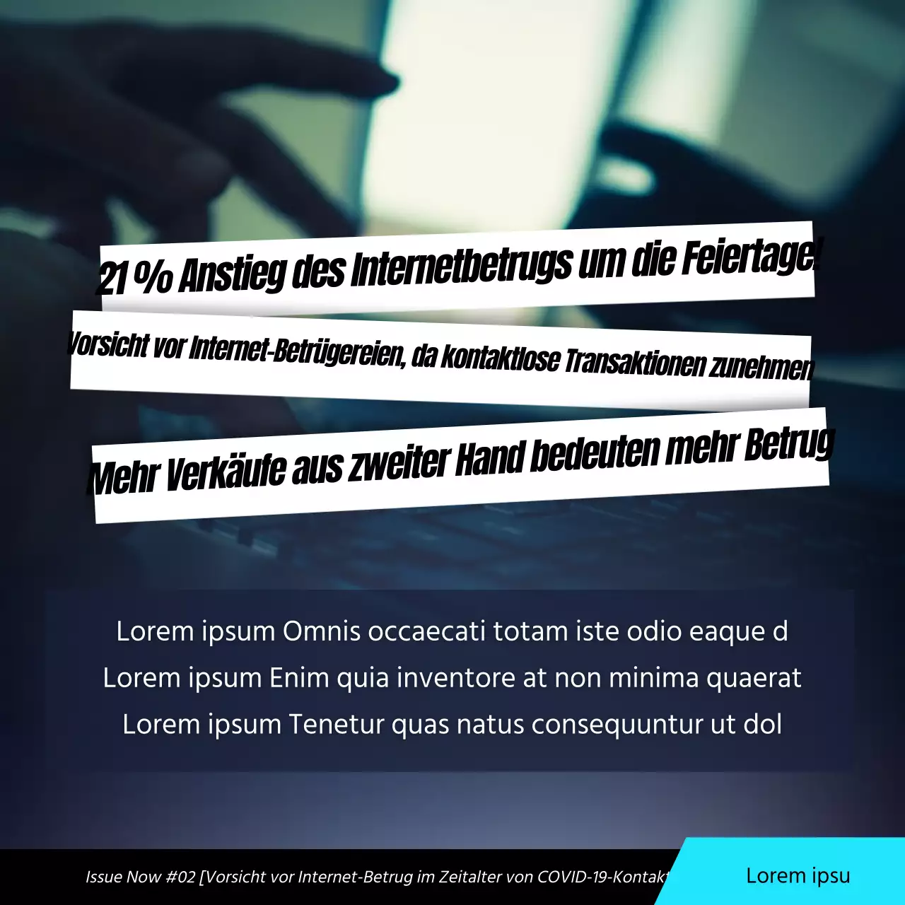 bluetonephotoEinfacheInternetScamCardNews