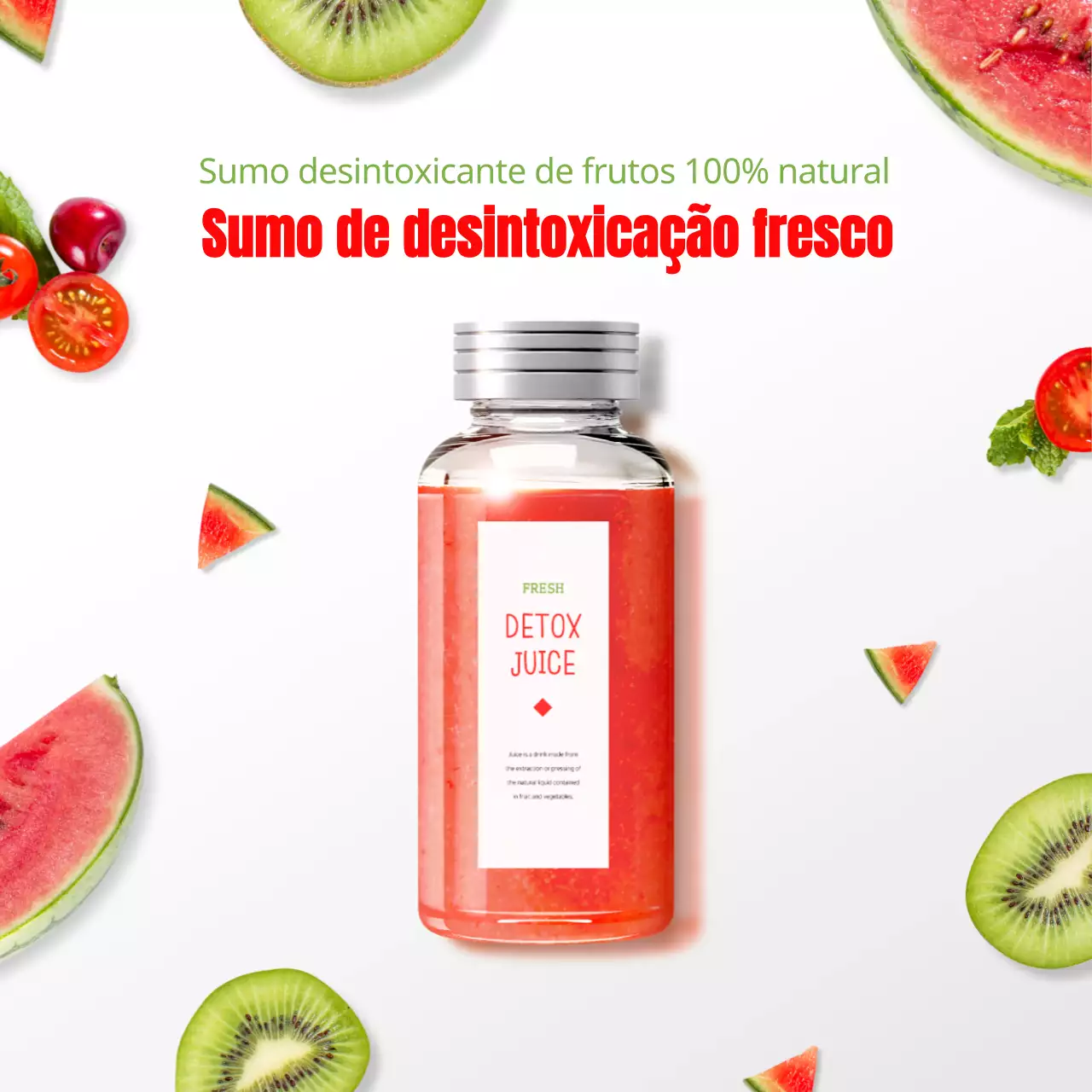 Imagem sobre brancoFruta realçadaDetox
