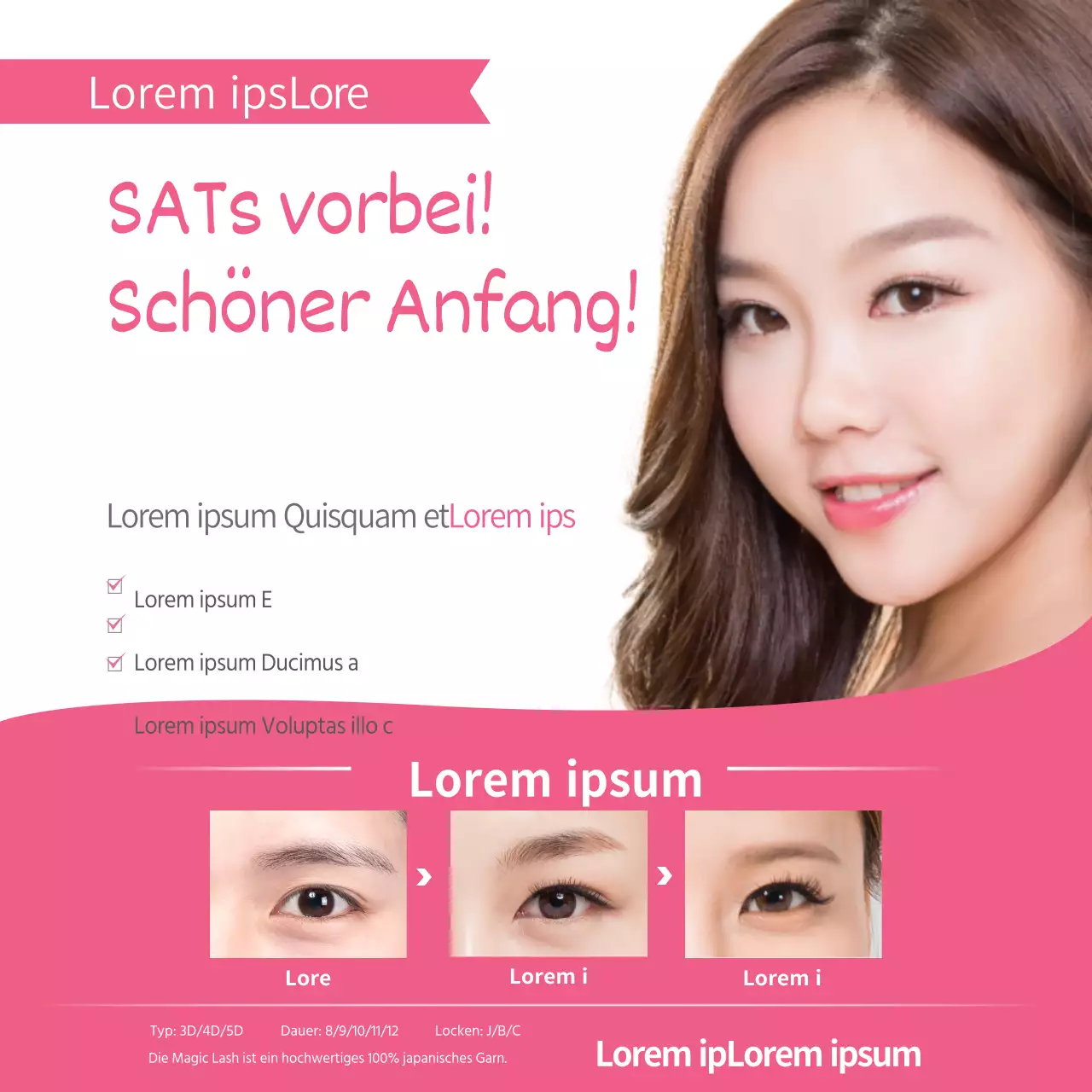 Veranstaltungen zur Wimpernverlängerung