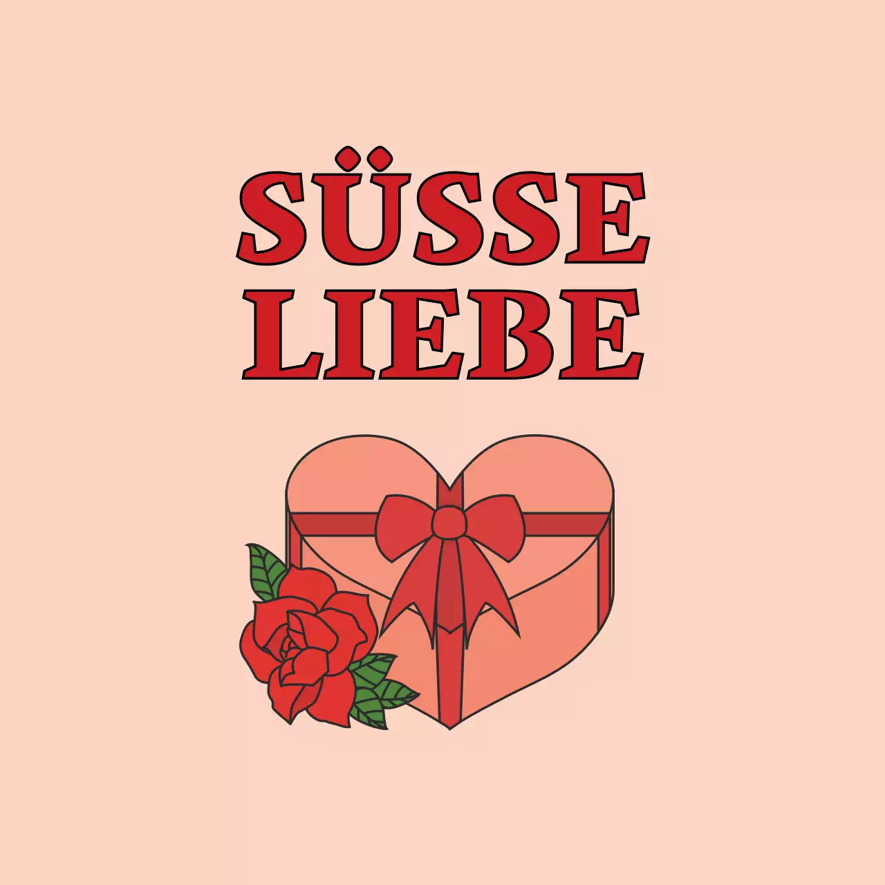 Rosa Illustration kitschig Veranstaltung weiß Tag Etikett