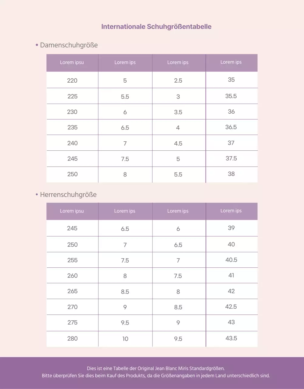 Einfache Übersee-Kaufdetailseite mit lila Akzenten