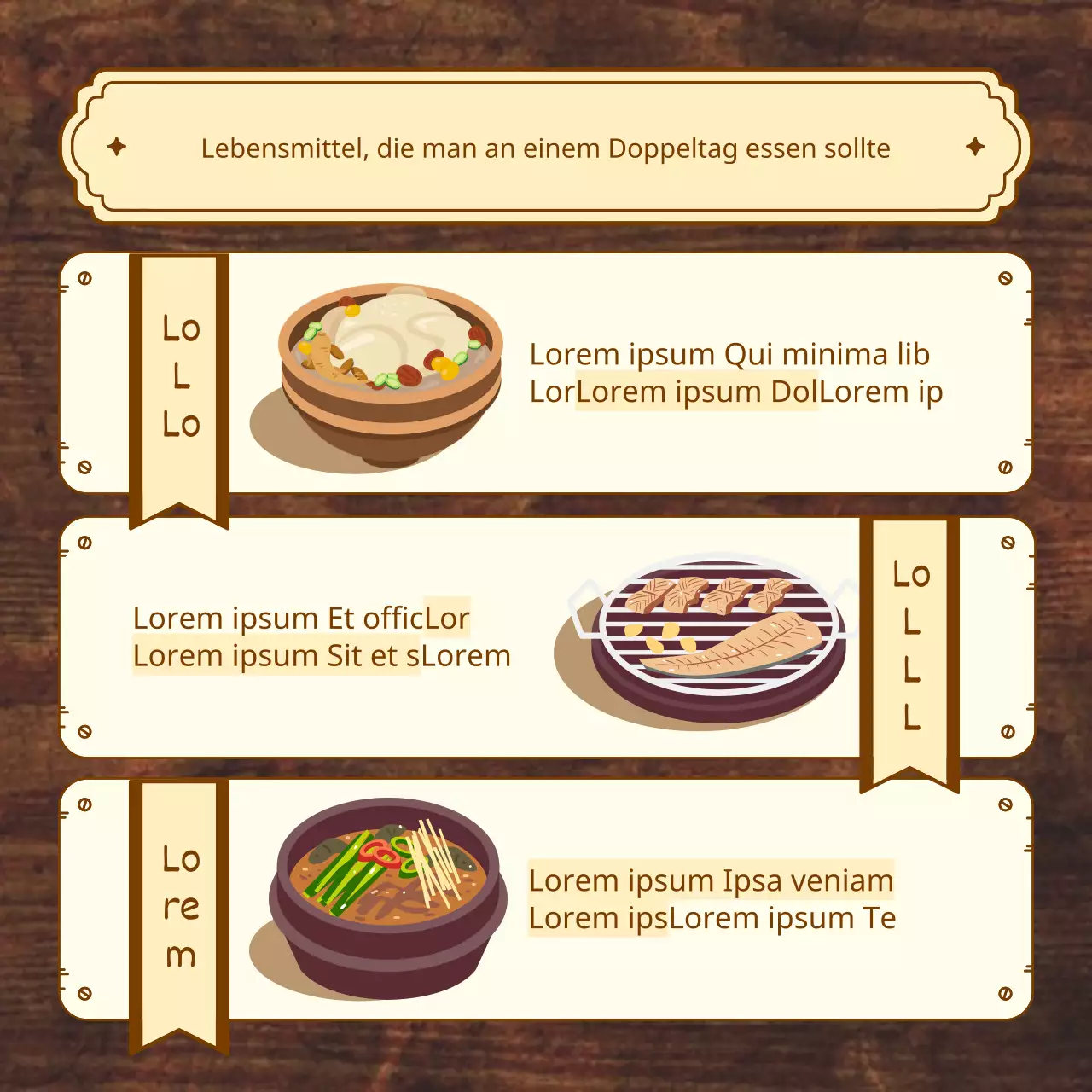 Über das traditionelle dreiteilige Outfit in Braun und Beige