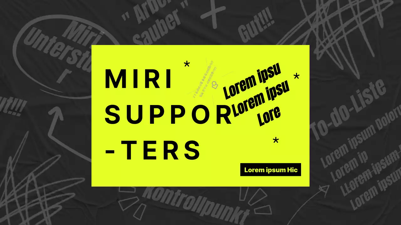 Einfaches Studienprotokoll in Gelb und Grau