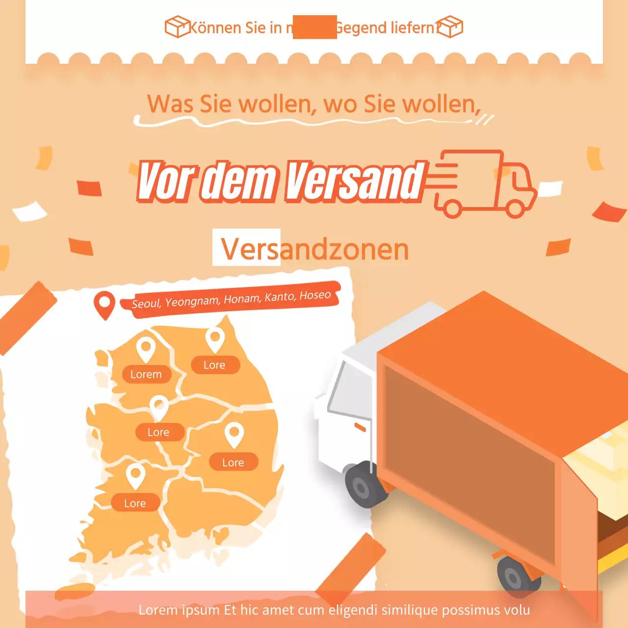 Einfache orangefarbene Abdeckungskarte