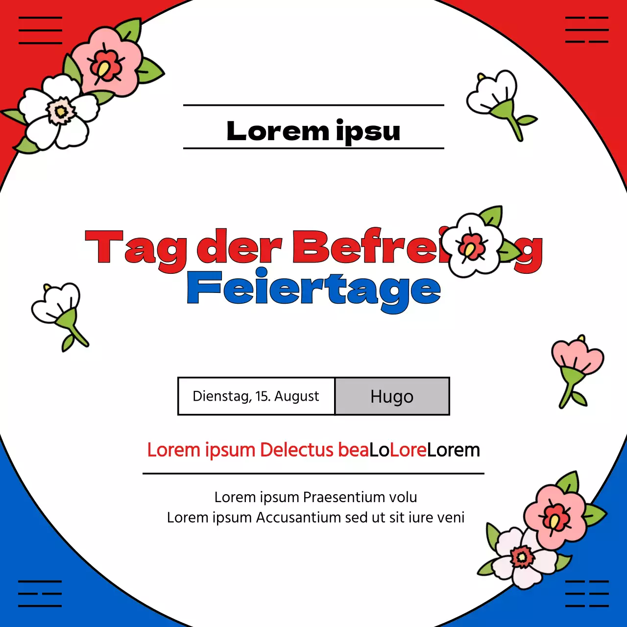 Ein orientalischer Beitrag zum Unabhängigkeitstag in Rot und Blau