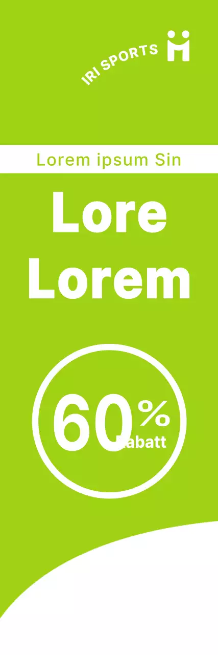 Ein klares Konzept in Weiß und Limonengrün für die Ankündigung und Bewerbung von Open-Sale-Veranstaltungen für Sportbekleidung.