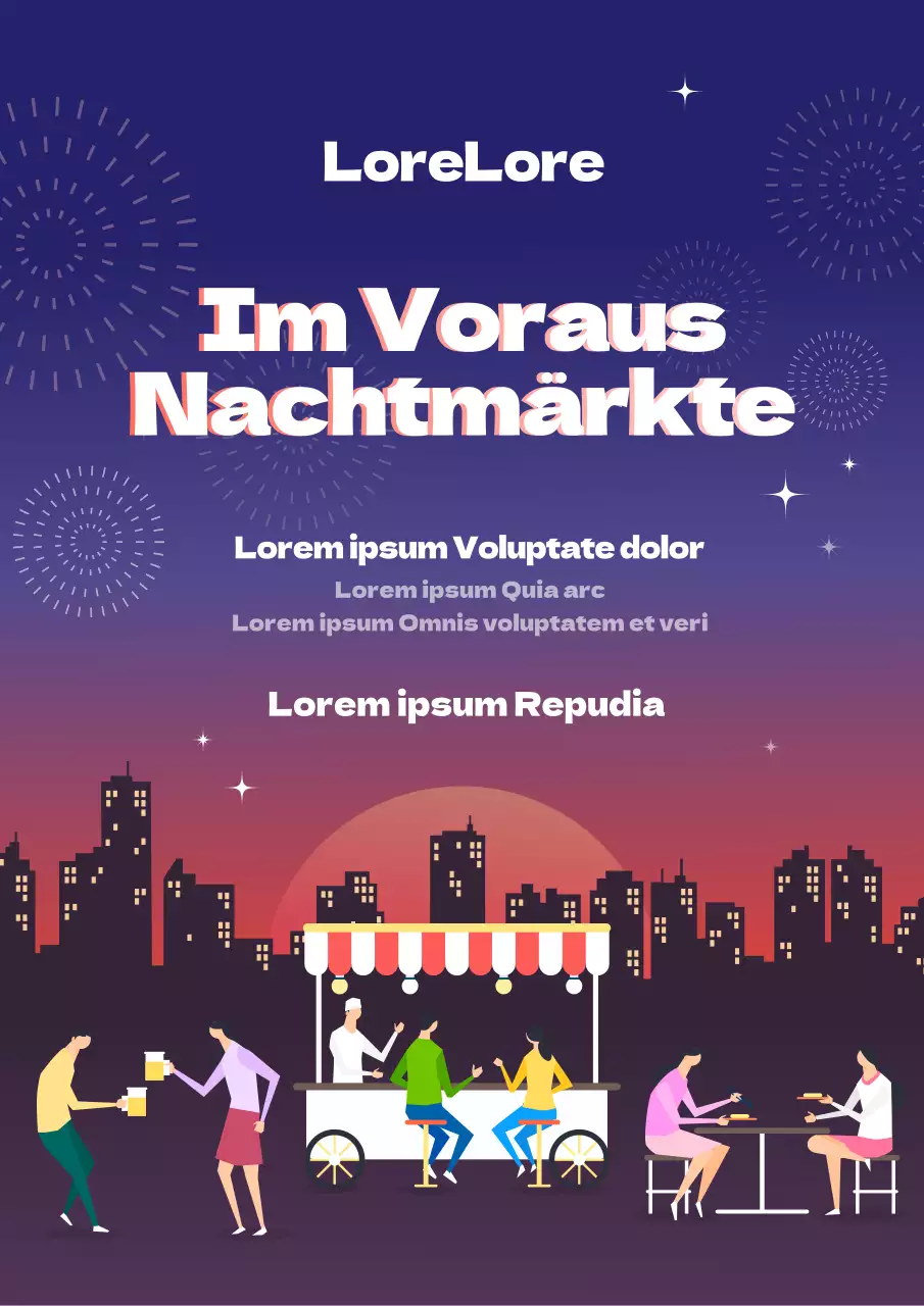 Veranstaltungen mit blauen Nachtlandschaften