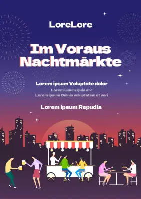 Veranstaltungen mit blauen Nachtlandschaften