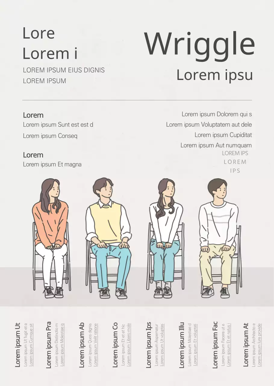 Einfacher, sauberer Illustrationsstil in dunklem Grau für Ankündigungen und Werbemaßnahmen von Unternehmerclubs