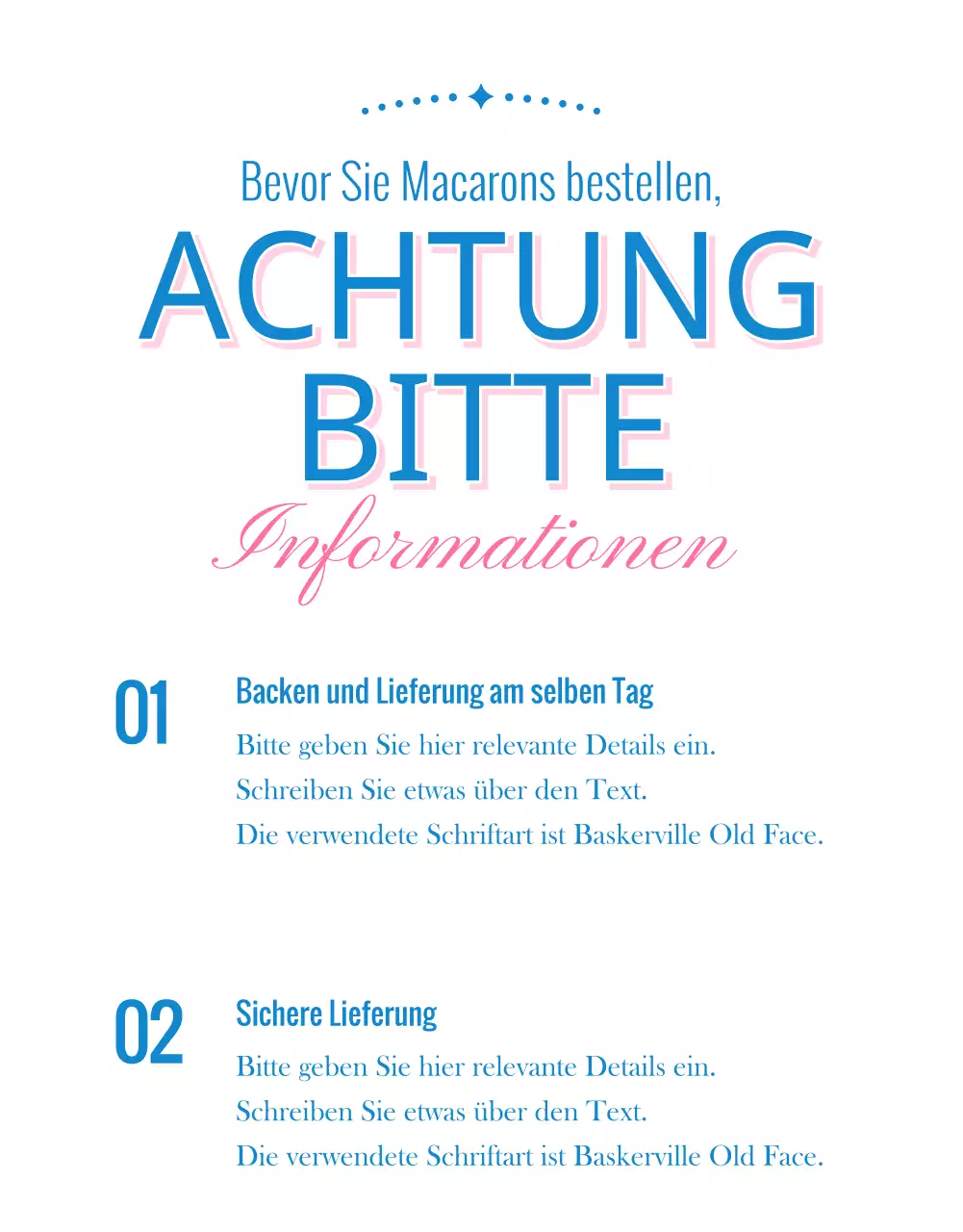 Verkaufen Makronen mit rosa, Vintage-Dekorationen