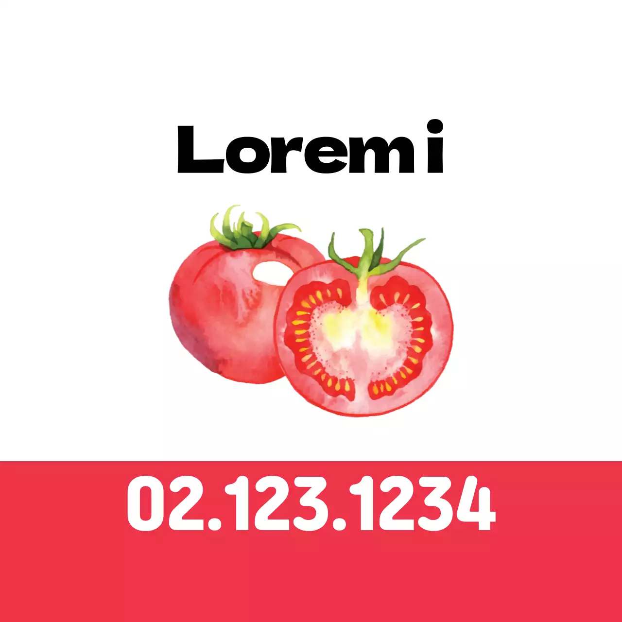 Rote Illustration ordentliche Tomatenfarm