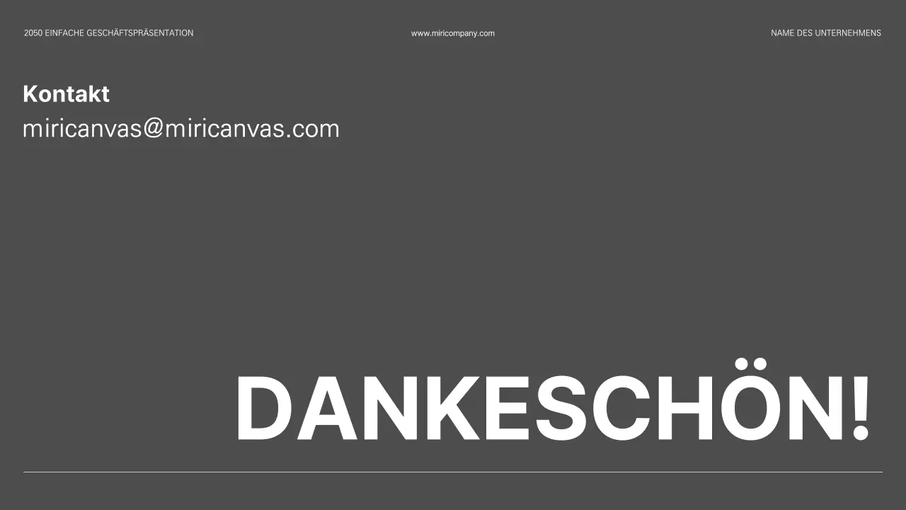 Einfache Geschäftspräsentation in Schwarz und Weiß