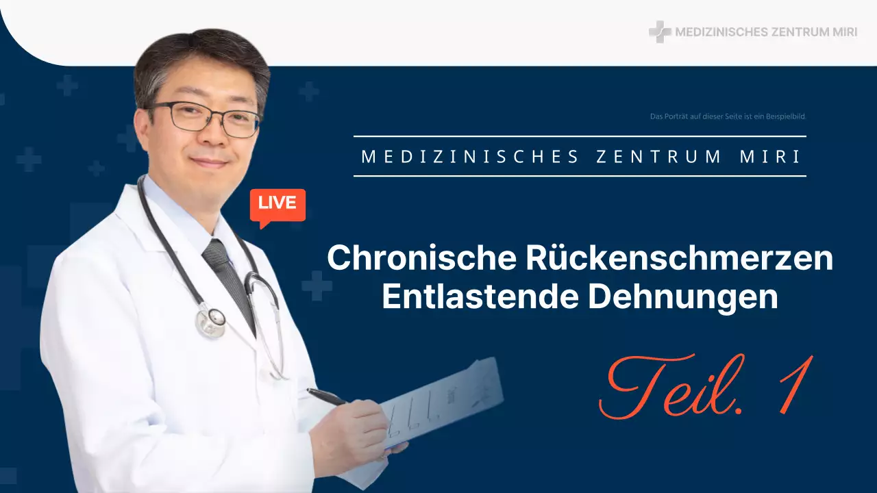 Einführung in die blaue und rote Rückenschmerzstretchung