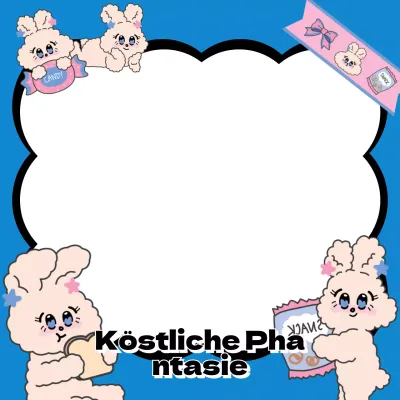 Notizblock mit blauer Tinte und Hasenzeichen