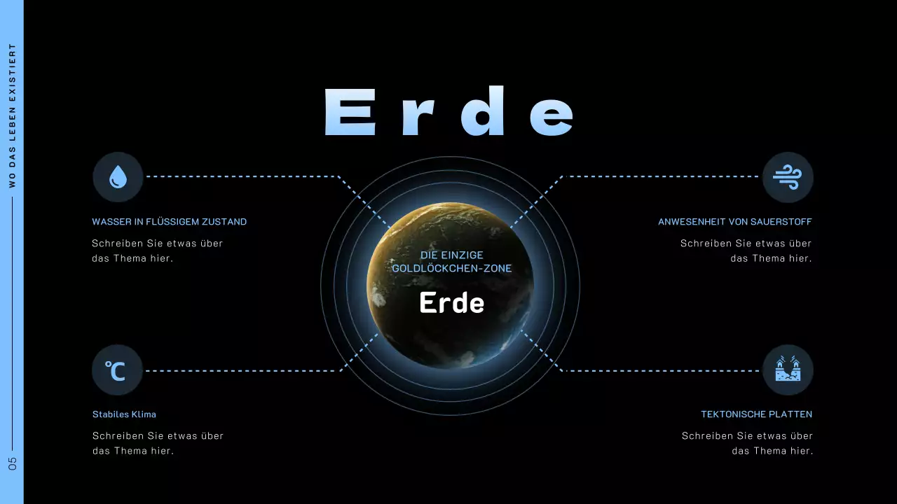 Weltraumthema mit Weltraumfotos auf schwarzem Hintergrund