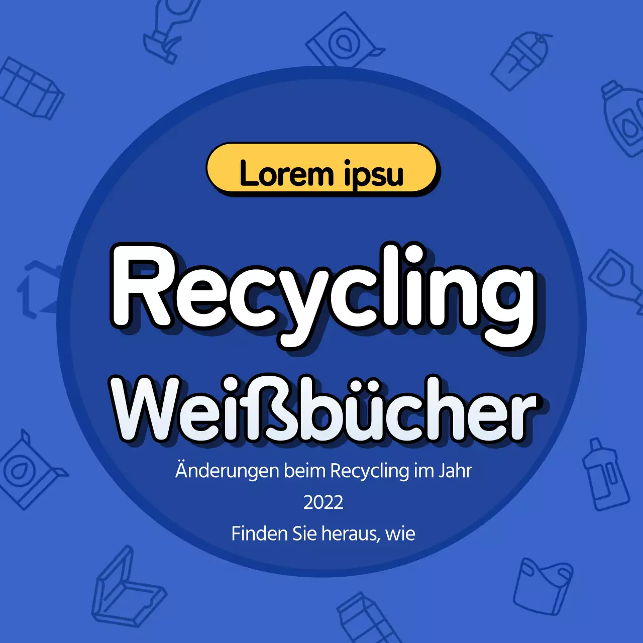 Ein einfacher Leitfaden für Recycling in Blau