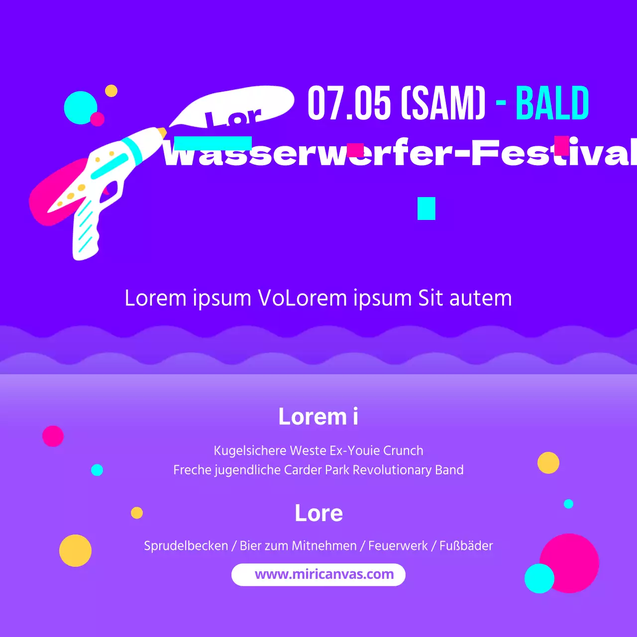 Wasserwerfer-Festival