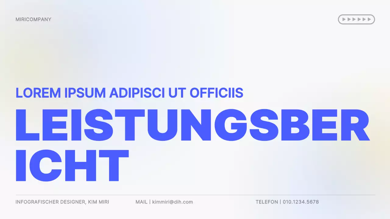 Gelber und blauer Farbverlauf Einfache Diagramme und Infografiken Konzeptioneller Leistungsbericht