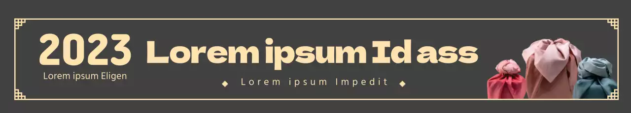 beige Foto Logo traditionelle Neujahrsgrüße