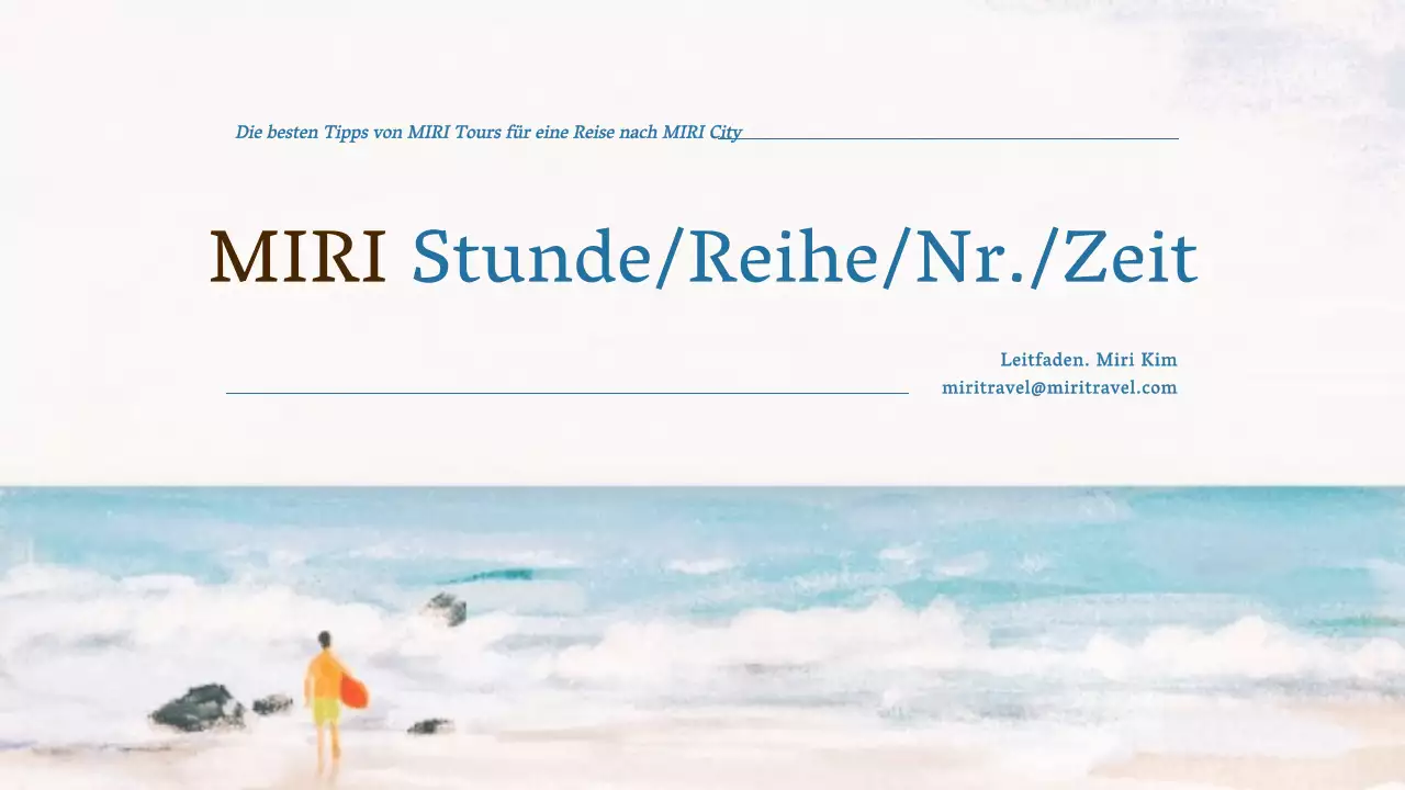 Förderung von hellblauen und weißen natürlichen Touristenattraktionen als Reiseführer