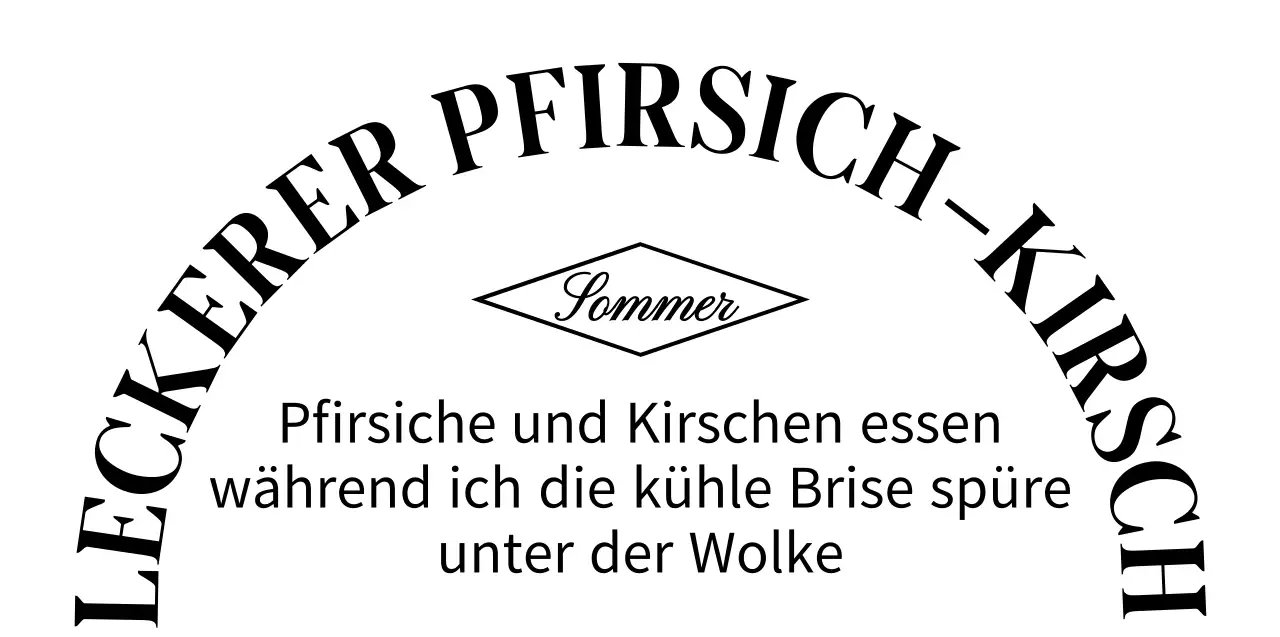 Emotionales Konzept, personalisierte Waren mit schwarzen Textakzenten