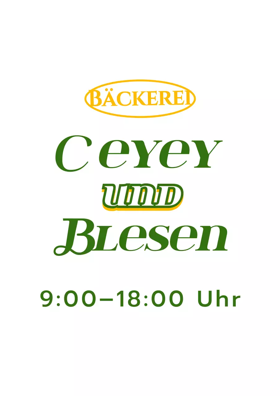 Emotionales Cafe-Konzept in Grün und Gelb