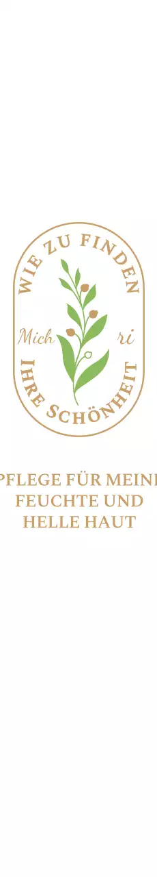 Ein einfaches und emotionales Ambiente-Logo in Braun und Grün, um für Ihr Haut- und Kosmetikgeschäft zu werben.