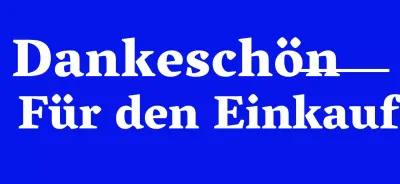 Einfaches Design in Blau und Weiß mit einfachem englischen Text und Linien