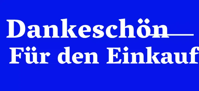 Einfaches Design in Blau und Weiß mit einfachem englischen Text und Linien