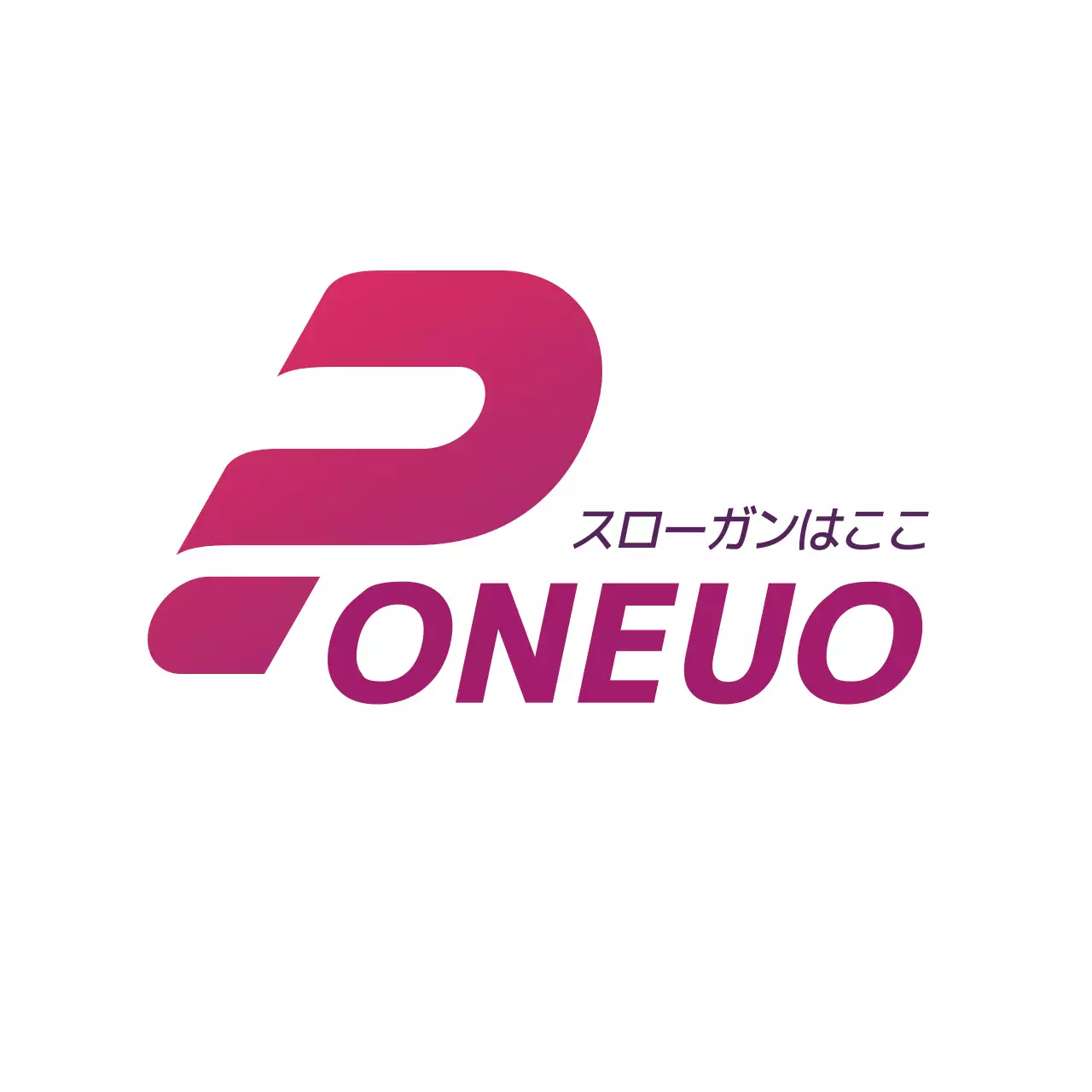 ピンク モダン デザイン ロゴ