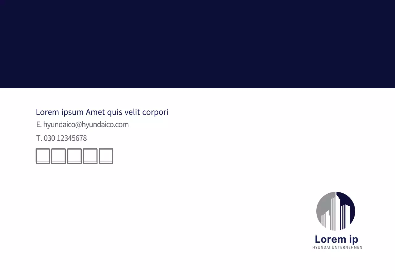 Marineblau Modern Corporate