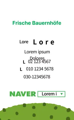 Grüne Illustration niedlich produzieren Bauernhof Etikett