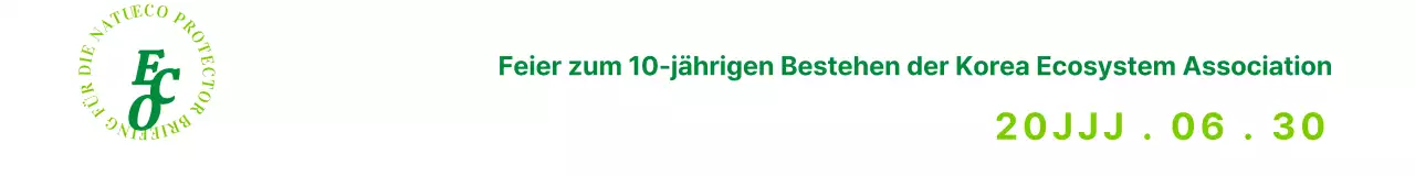 Einfache, emotionale Symbole in Grün und Chartreuse Kombination aus Logo und Text Layoutstil Zum Jubiläum der Ökologischen Gesellschaft