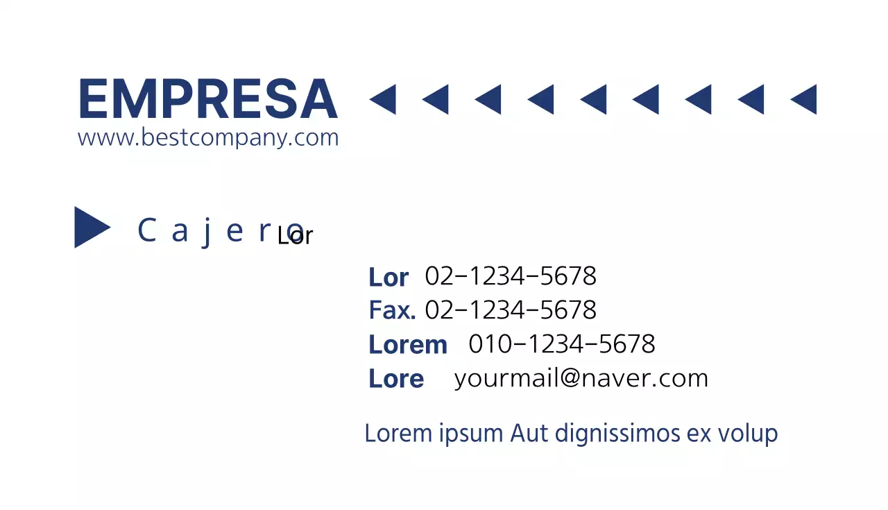 Tarjetas de visita de empresa