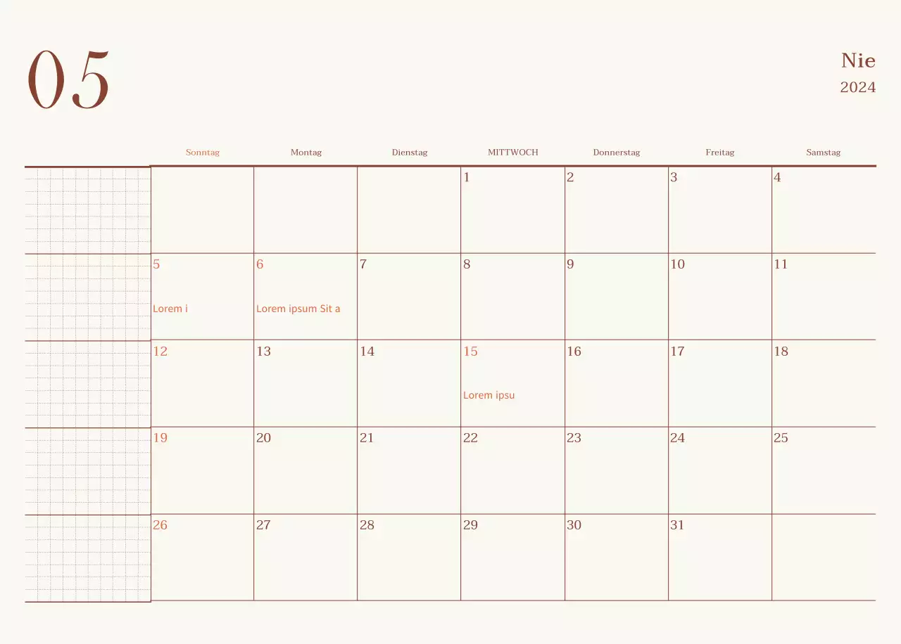 Emotionales Cafe-Fotolayout in Beige und Braun