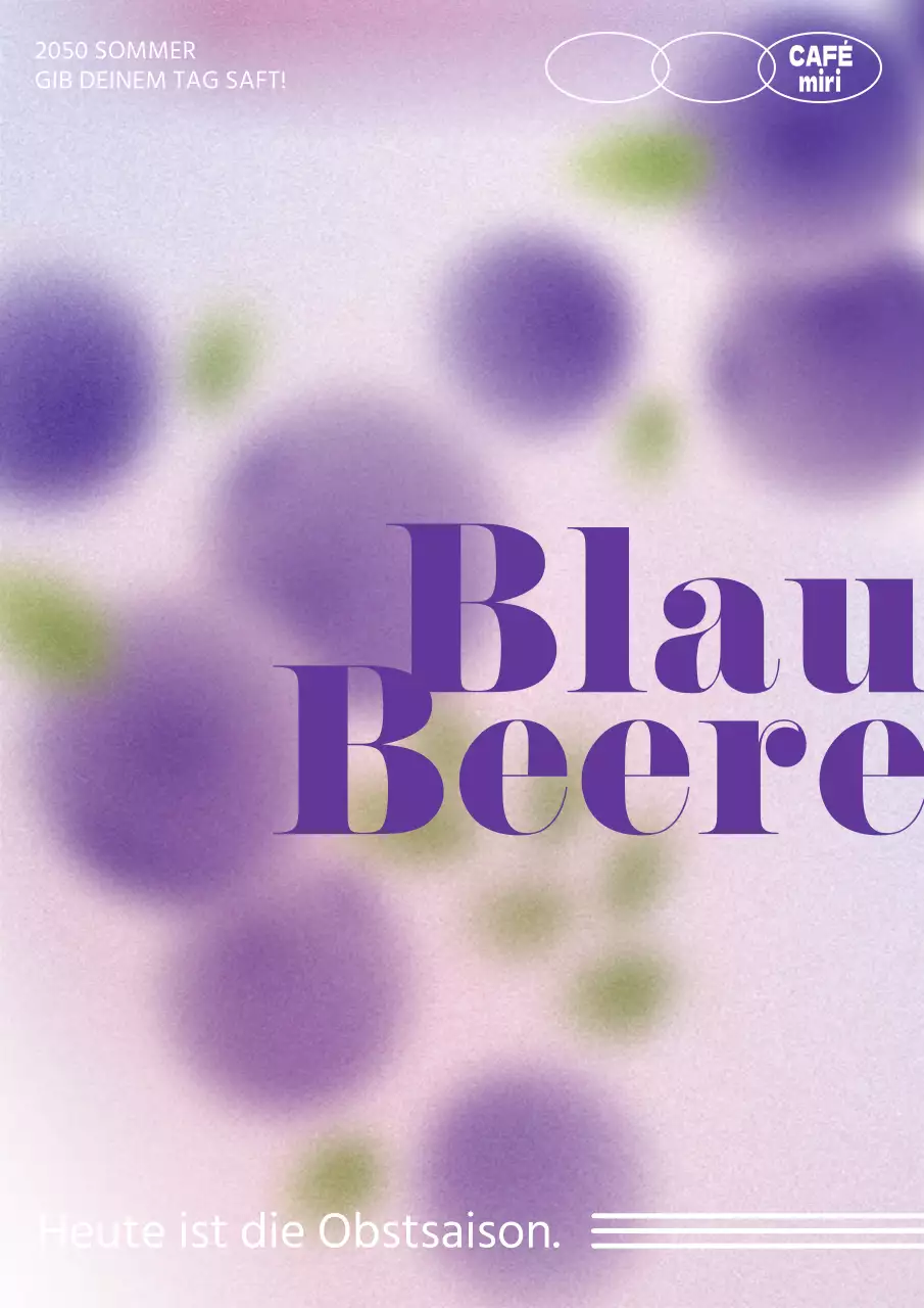 Violette Glasmophyllum-Frucht