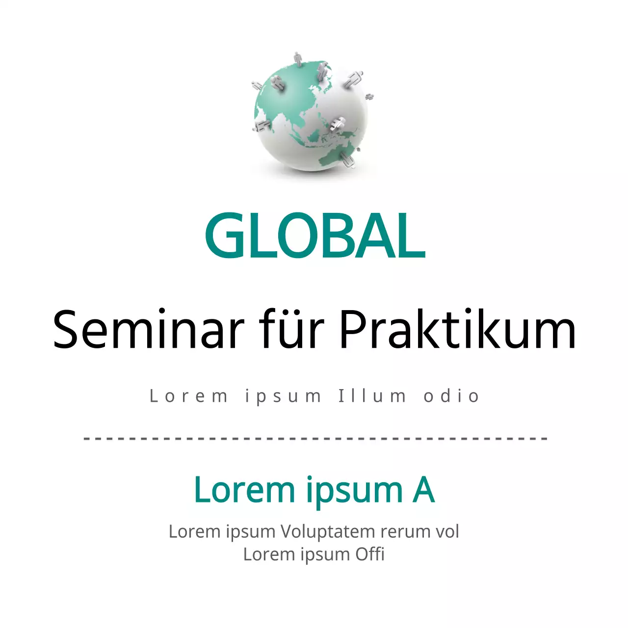 Sauberer Stil in dunklem Mint und Schwarz Über Intuition-Seminare