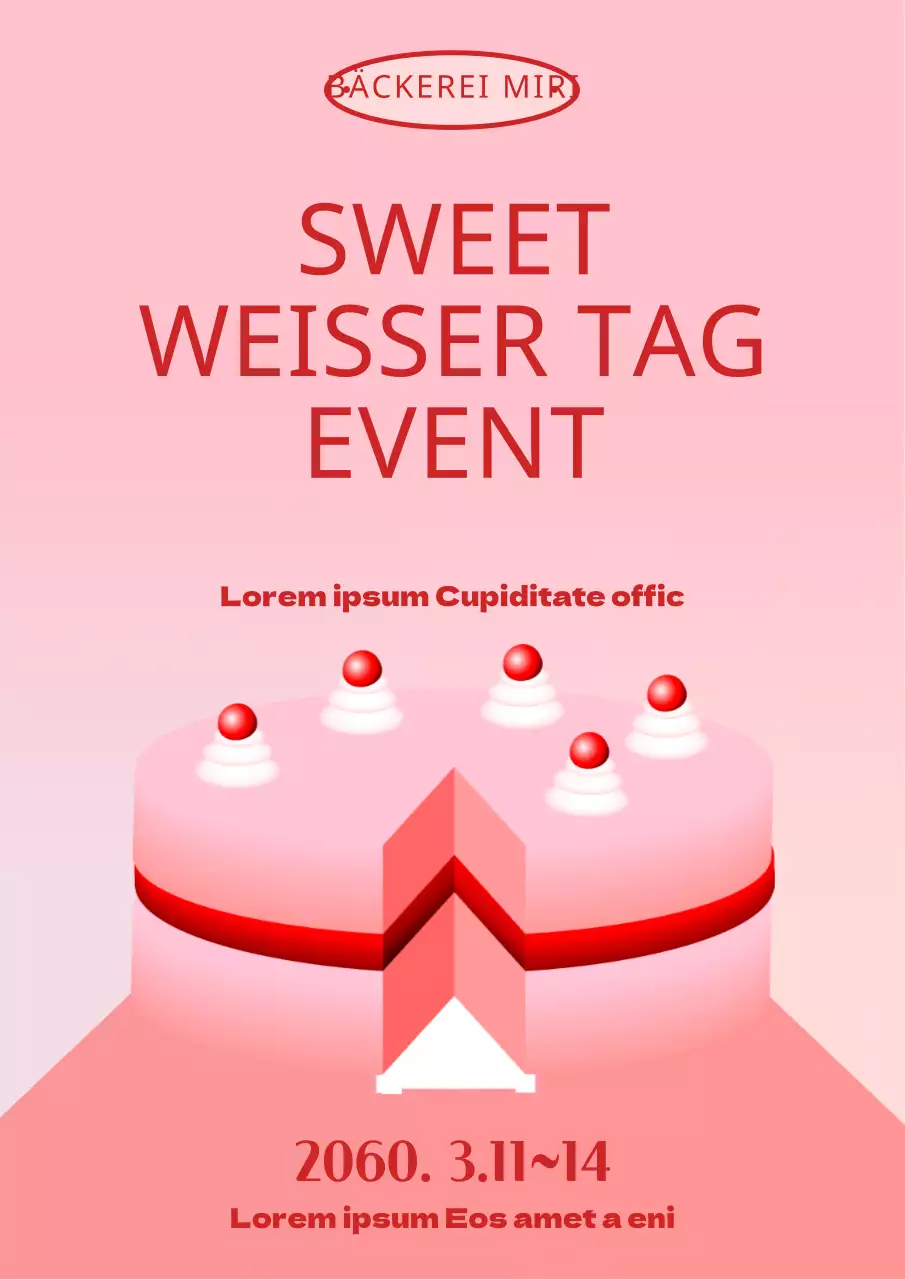 Pink Cake Point's White Day Veranstaltung