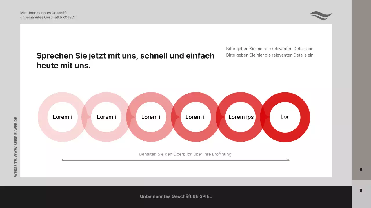 Ein Geschäftsvorschlag mit Fotos auf grauem Hintergrund