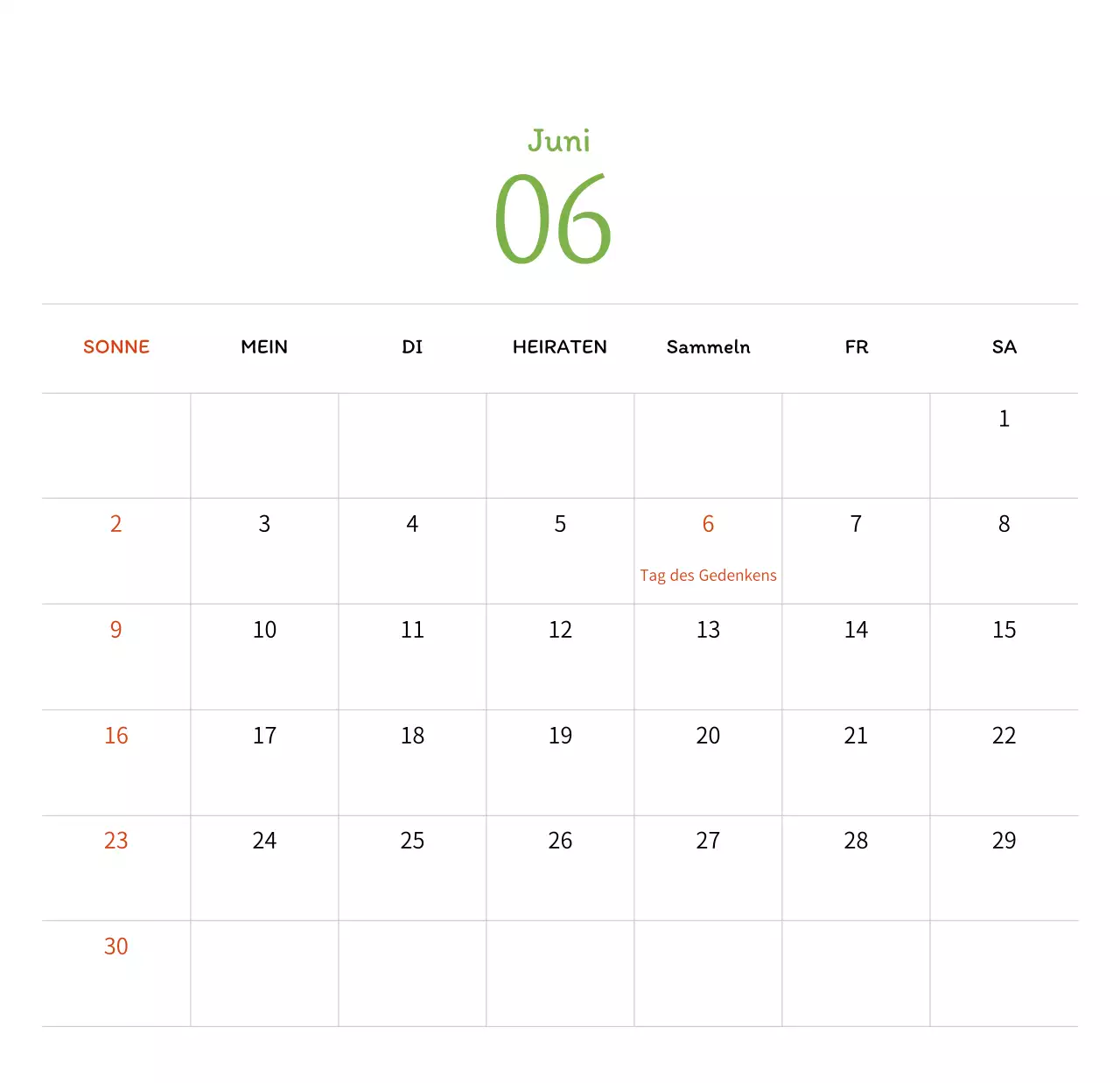 Stempelillustrationen mit einem warmen Konzept