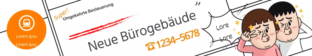 Neue Bürogebäude im Bahnhofsbereich